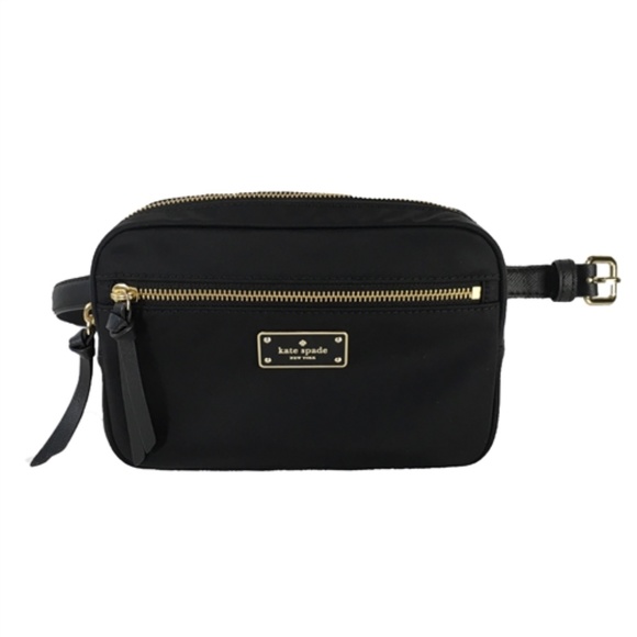 kate spade black fanny pack